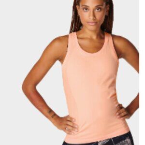 Sweaty Betty seamless gym tank- peach colored